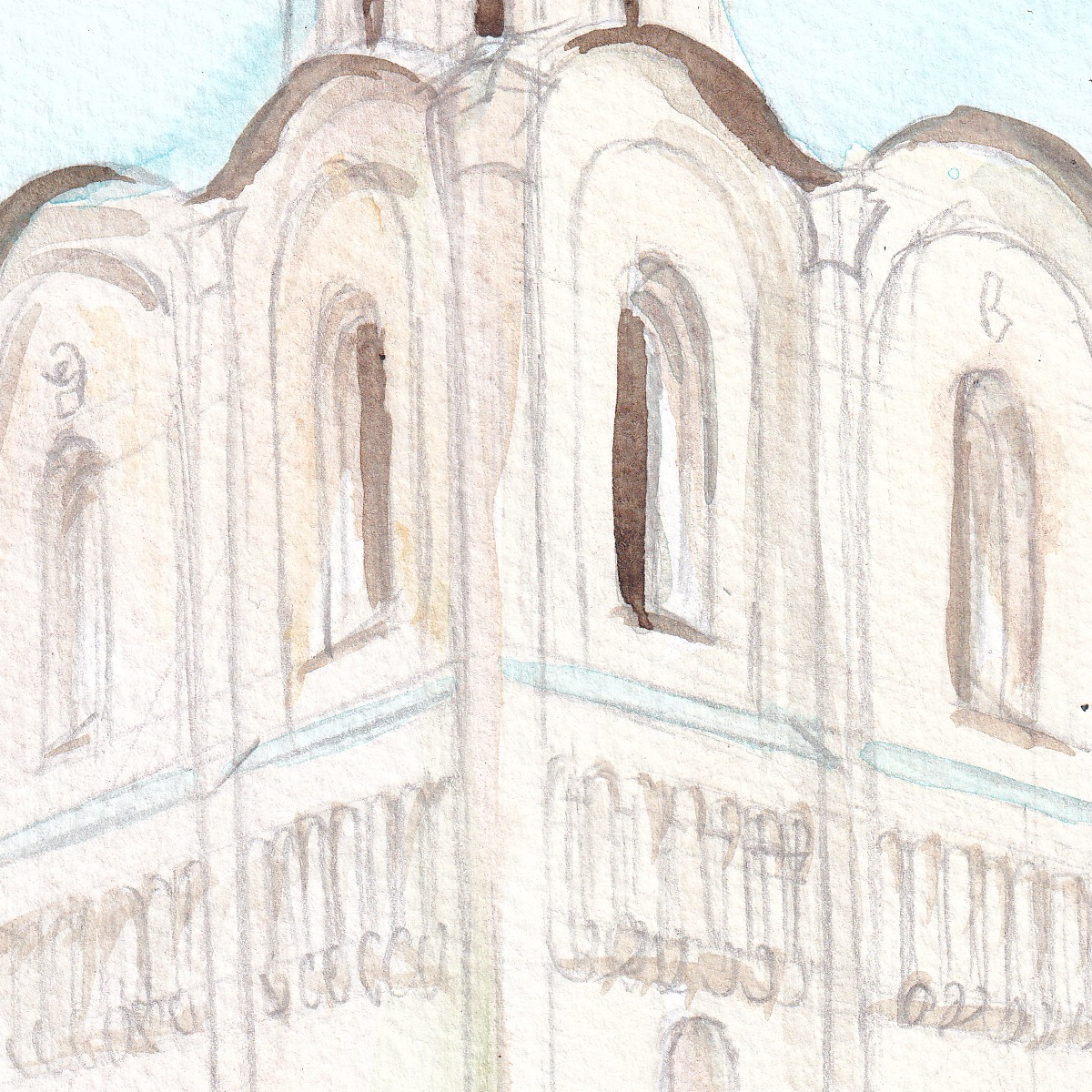 Картина "Дмитриевский собор во Владимире" — изображение 4