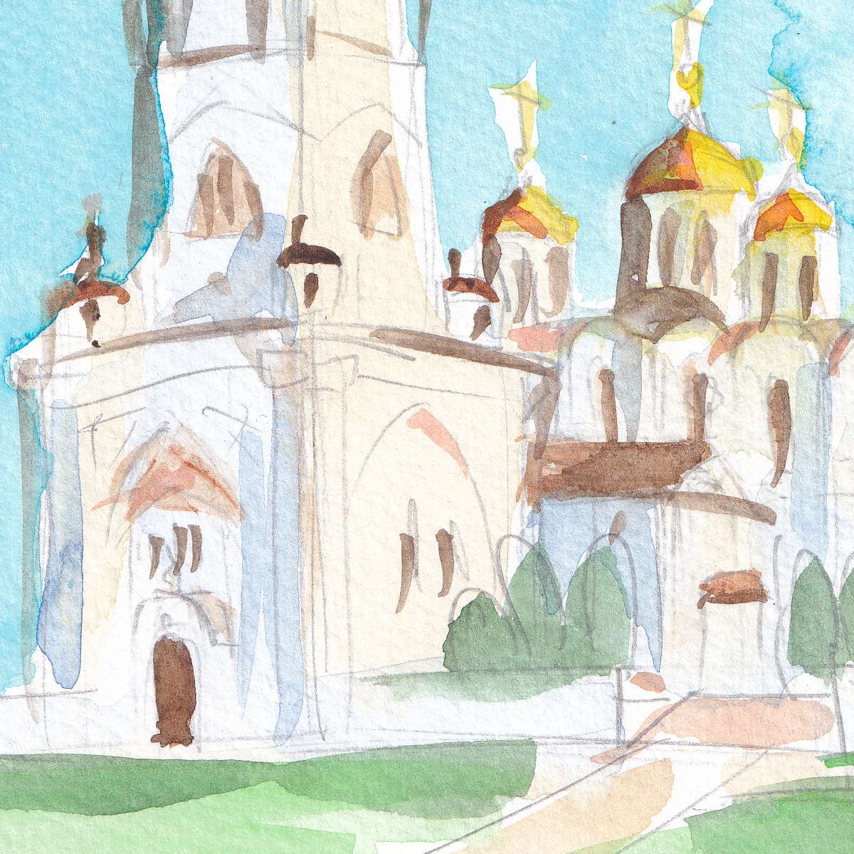 Картина "Успенский собор во Владимире" — изображение 2