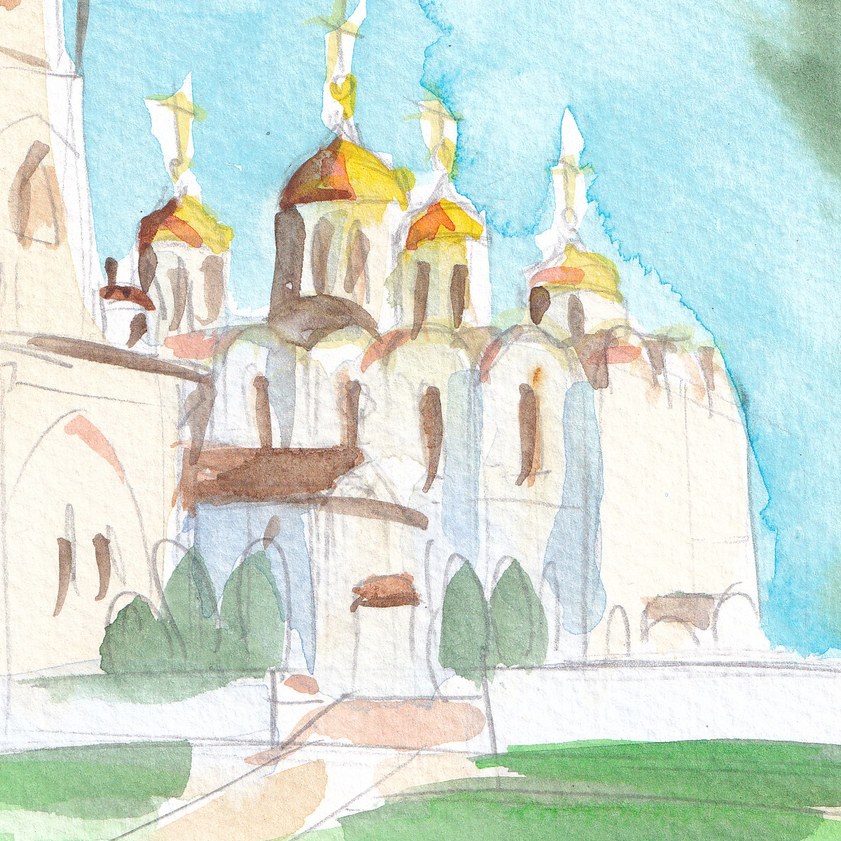 Картина "Успенский собор во Владимире" — изображение 3