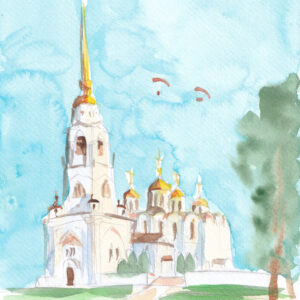 Картина "Успенский собор во Владимире"